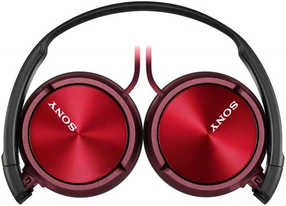 Sony MDR-ZX310 Foldable Headphones - Metallic Red (International Version) - Metallic Red image number 3