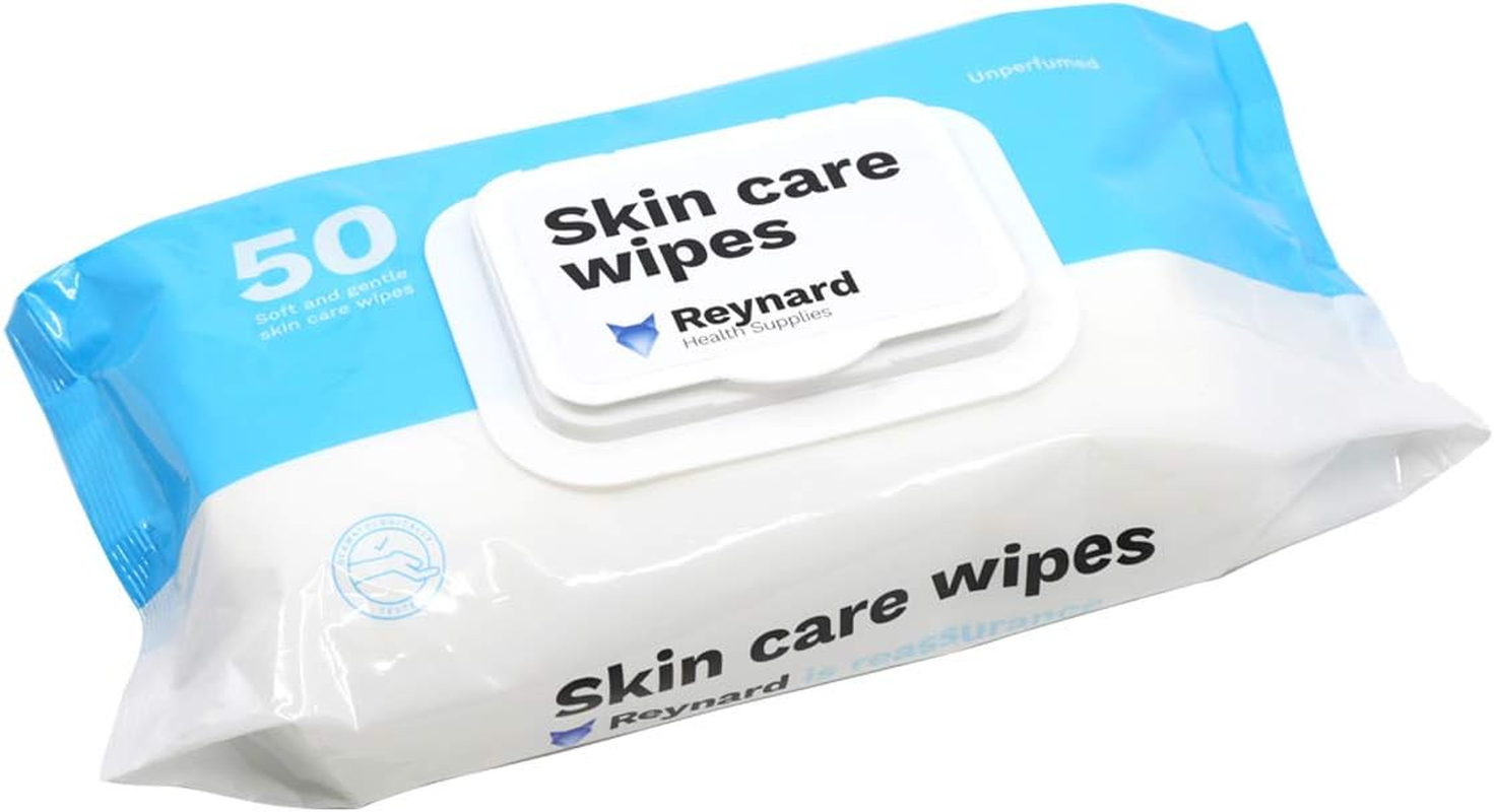 Reynard Health Supplies Skin Care Wipes &ndash; Dermatologically Tested & Approved &ndash; Safe for Babies & Infants &ndash; Convenient Size (20 X 33 Cm) &ndash; 50 Count