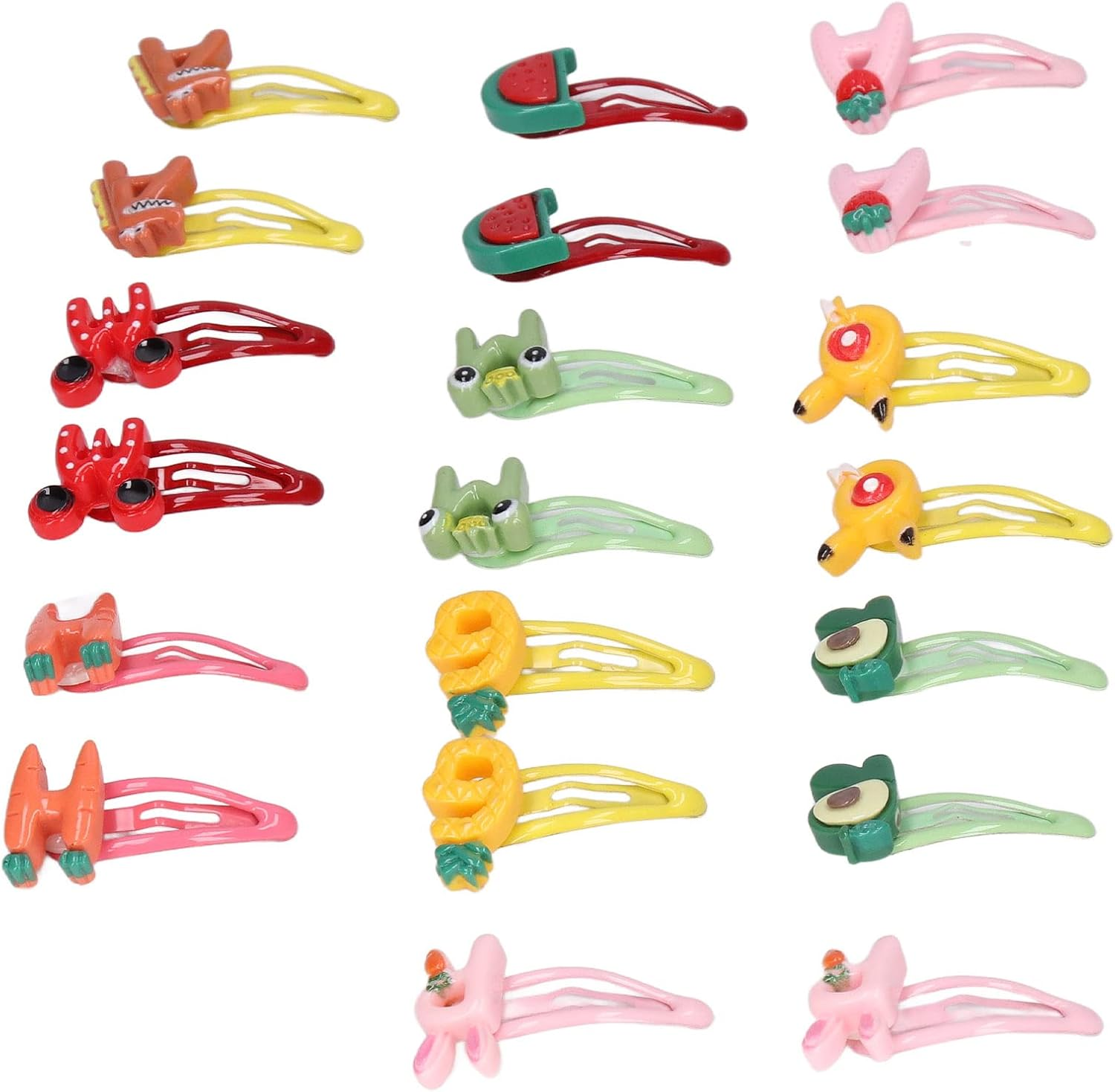 48 Pieces Dogs Hair Clips, 1 Inch Mini Bone Shaped Snap Pet Hair Barrettes Multicolor Hair Accessories, Pet Grooming Bows Hair Accessories for Dog Cat Puppy Pet image number 2