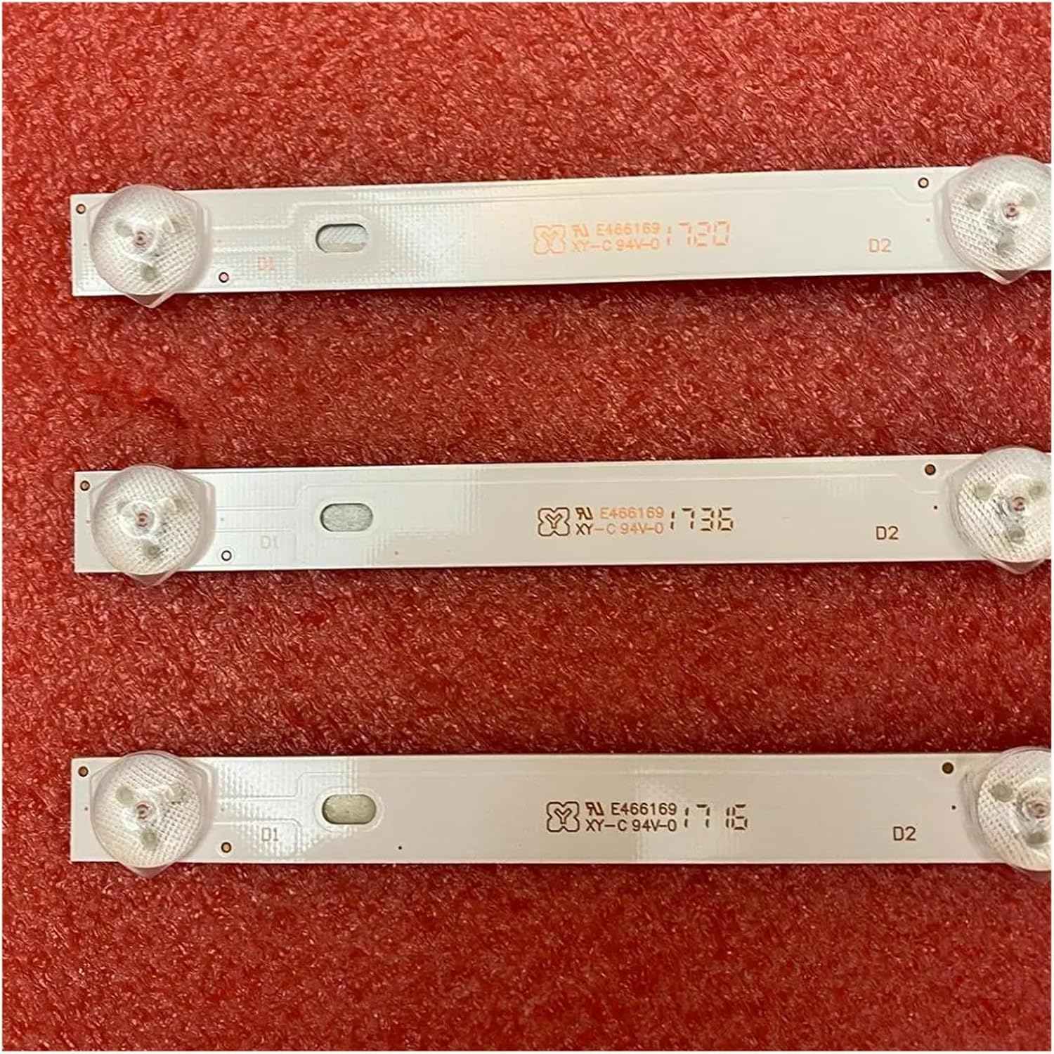 LED Backlight for Pana-Sonic TX-40DS400E TX-40ES400B TX-40ES500B TX-40FS503B TX-40ESW504B TX-40DSU401 IC-D-HWBJ40D660 TC-40DS600X (Color : Kit 3Pcs for 1 TV)