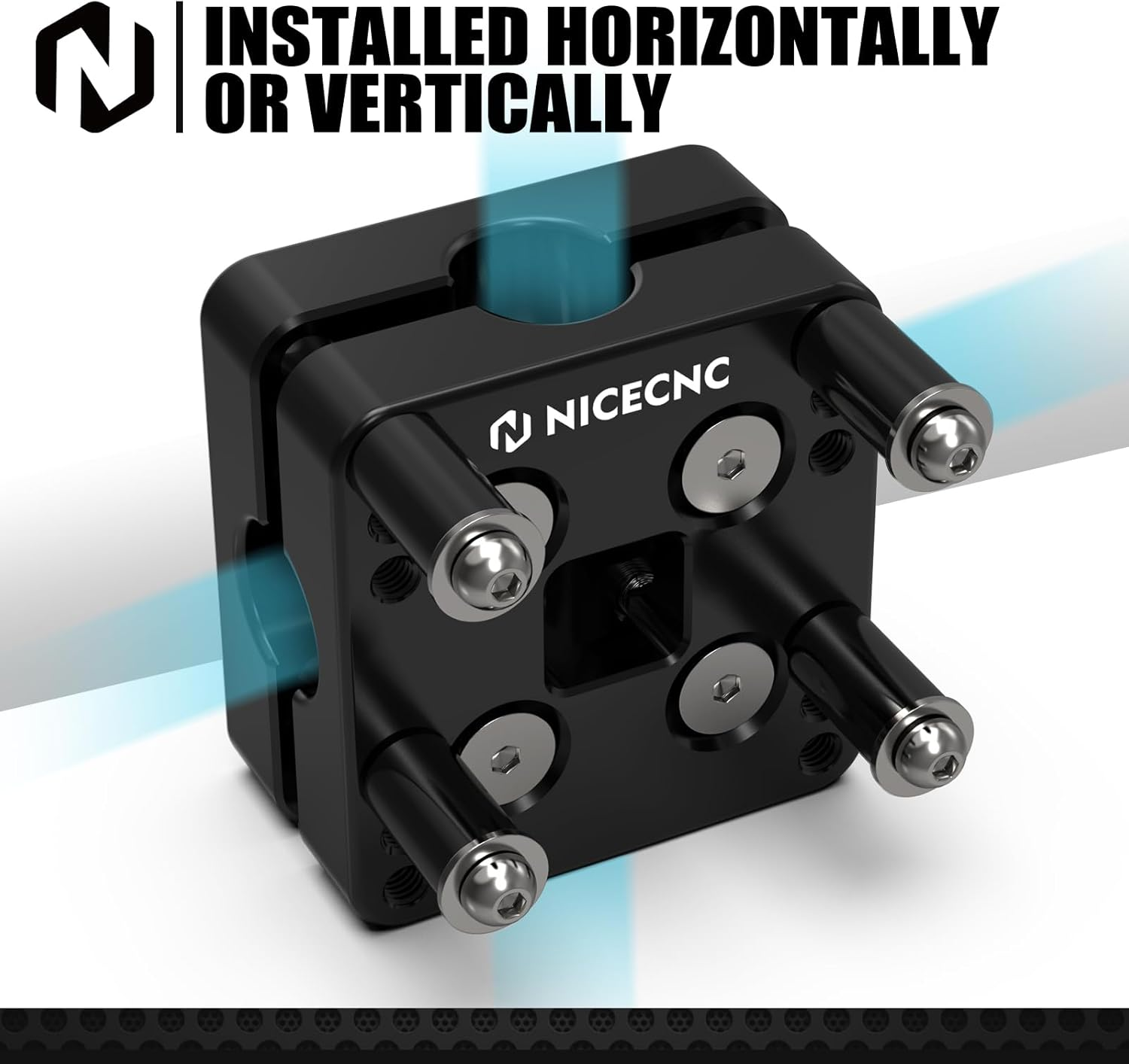 NICECNC 12MM GPS Holder Bar Clamp Compatible with Yamaha Tenere 700,Super Tenere XTZ1200 14-22,R1200 1250 GS and GSA 14-22,Aprilia Tuareg 660-2022 image number 1