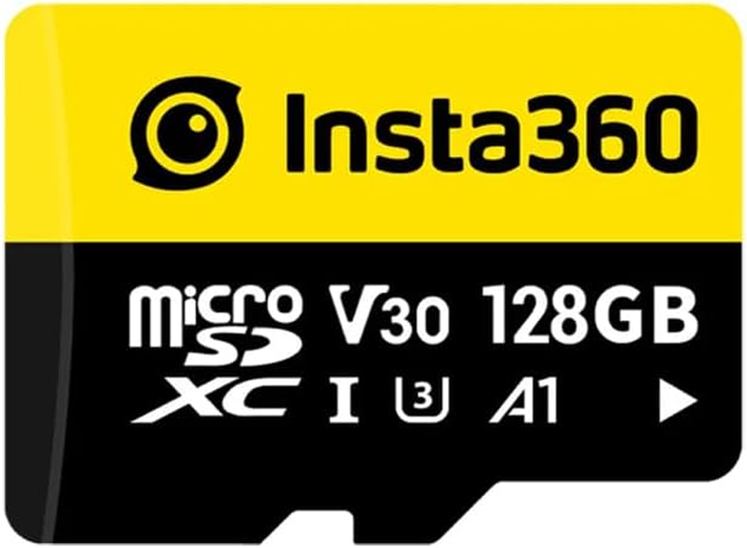 Insta360 128GB Microsdxc Memory Card, V30, A1, UHS-I, 90 Mb/S Read/Write Speed image number 1