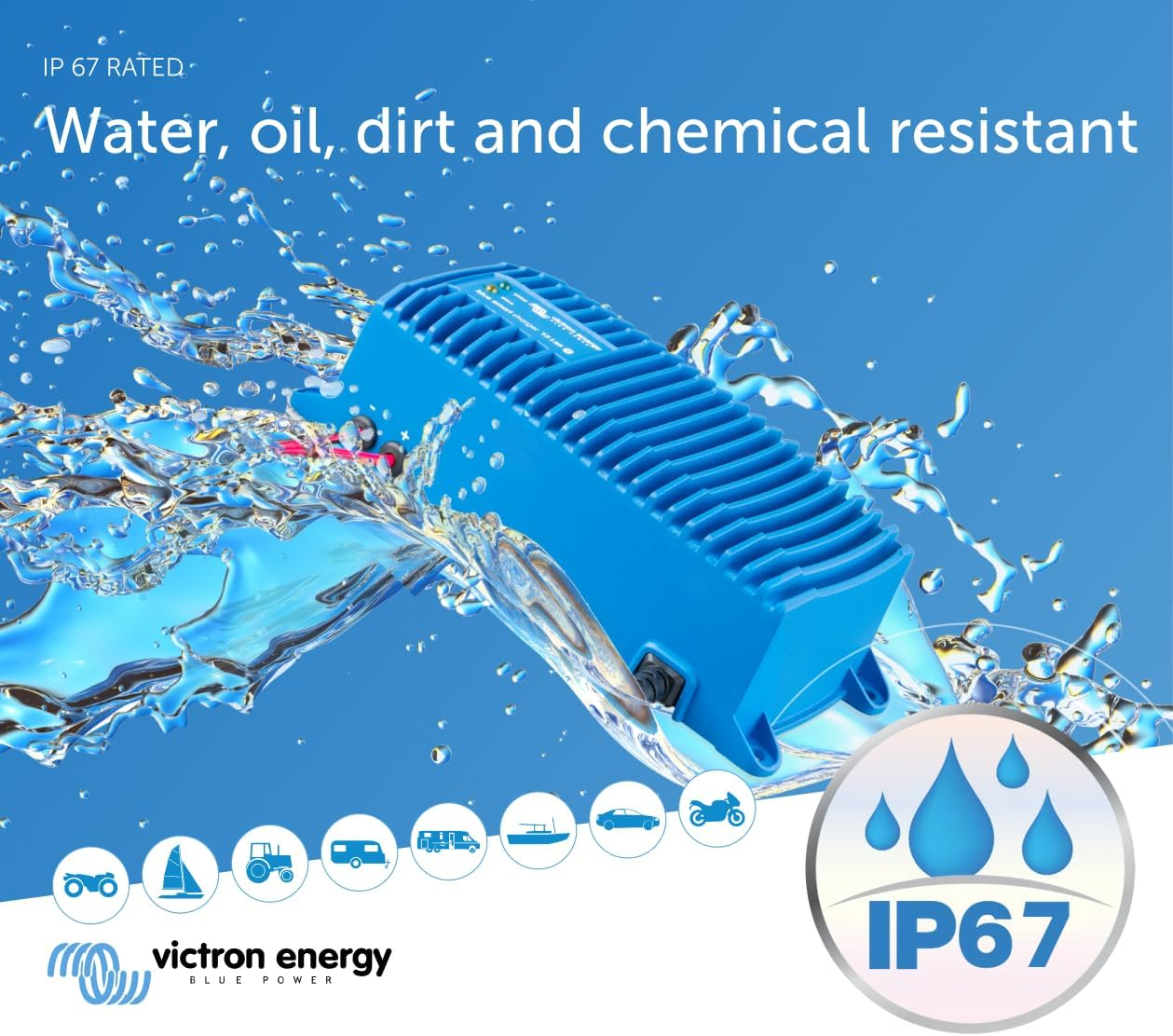 Victron Energy Blue Smart IP67 12-Volt 25 Amp 230V Battery Charger Bluetooth (AU/NZ) image number 3
