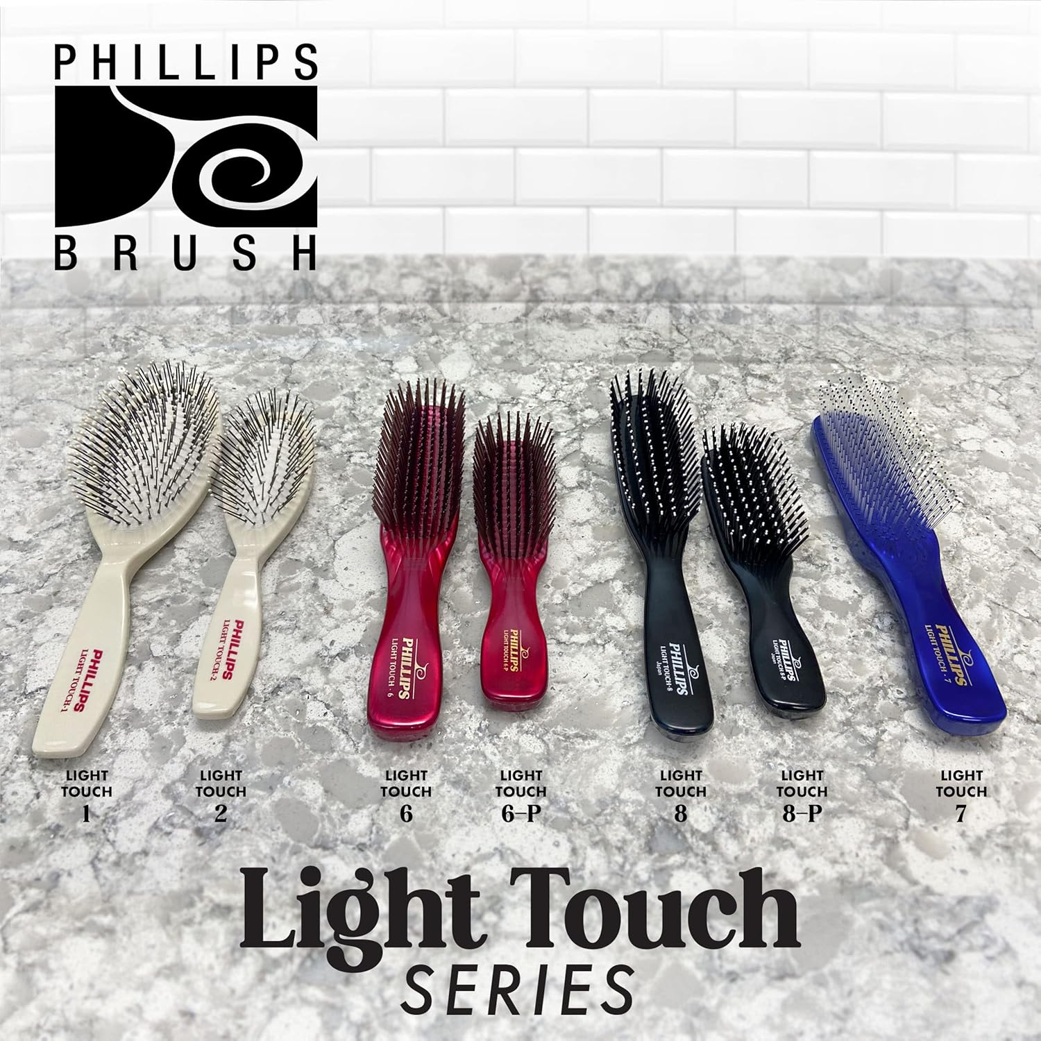 Phillips Brush Light Touch 1 and 2 Oval Cushioned Brush Combo Pack image number 2