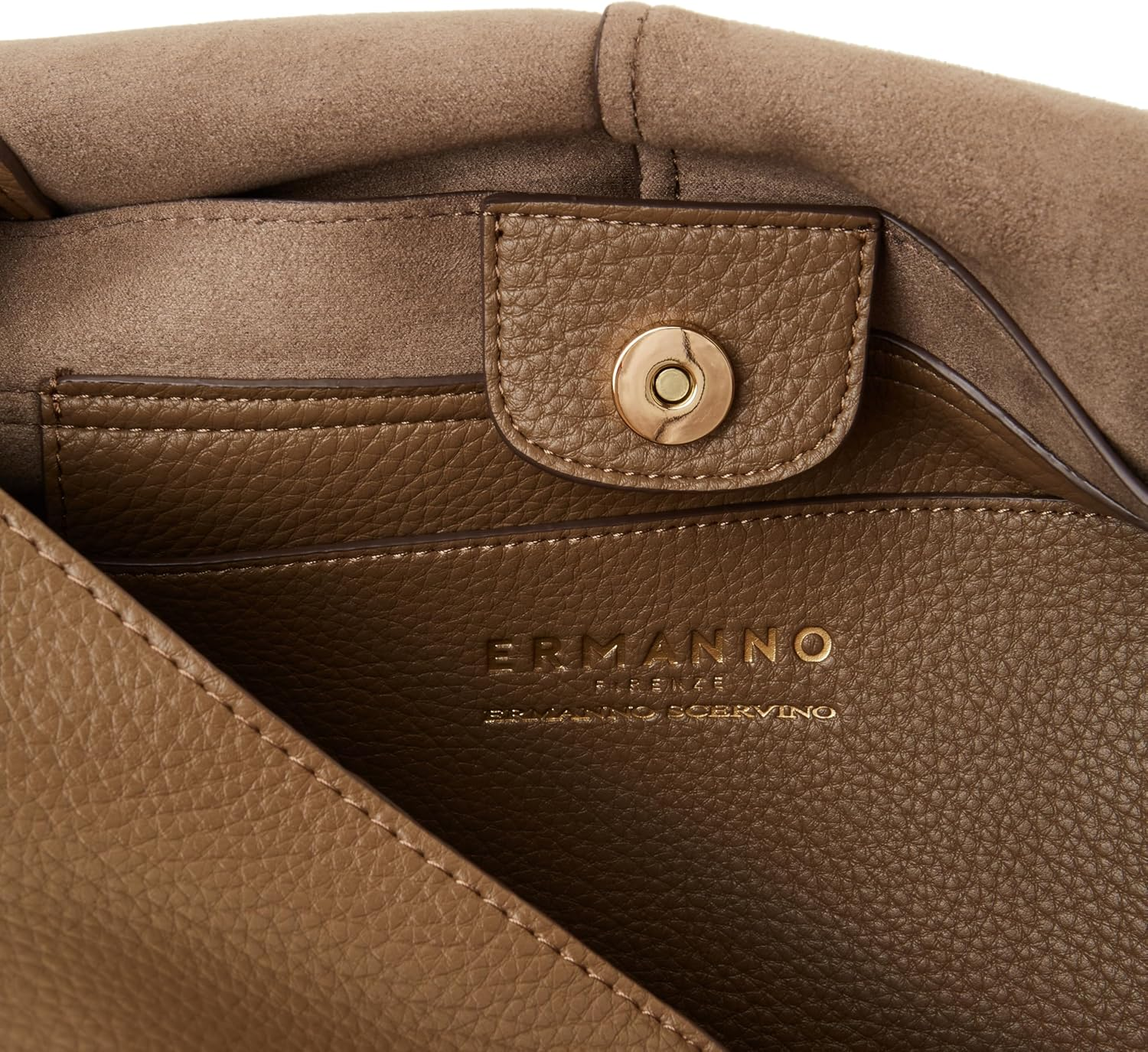 ERMANNO FIRENZE Unisex EBA Aw25 Large Flap, Army Green image number 1