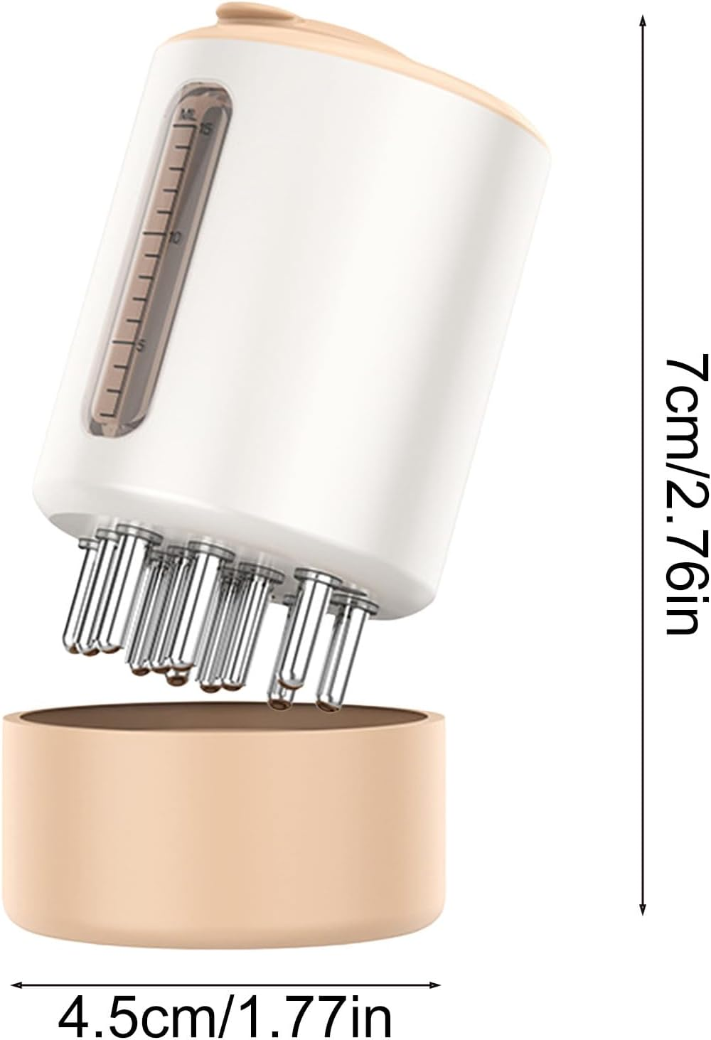 Red Light Hair Oil Applicator | Electric Hair Oil Applicator | 2 in 1 Scalp Scrubber Massager | Hair Scalp Massager for Hair Growth image number 2