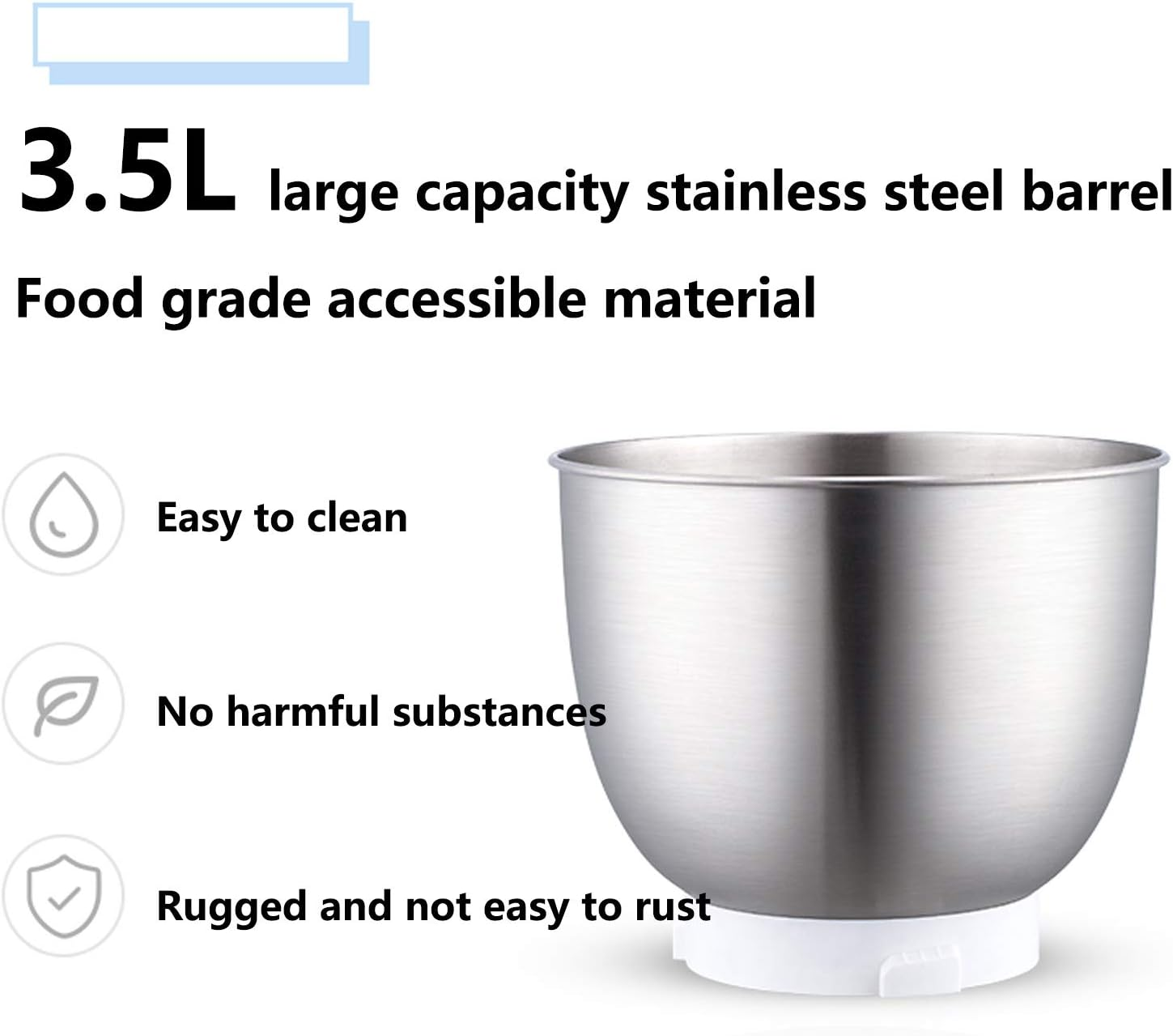 Multifunctional Vertical Mixer Multiple Gears Kneading Small Automatic Whisk Baking Butter Cake Waffles Modern Kitchen Decorations image number 2