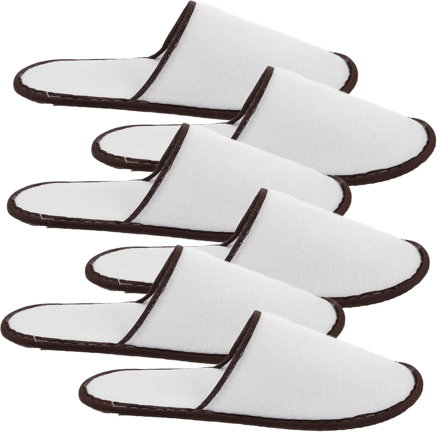 Baluue 5Pairs Disposable Slippers Hotel Guest House Spa Salon Non-Slip Eva Sole Washable Comfortable for Travel image number 3