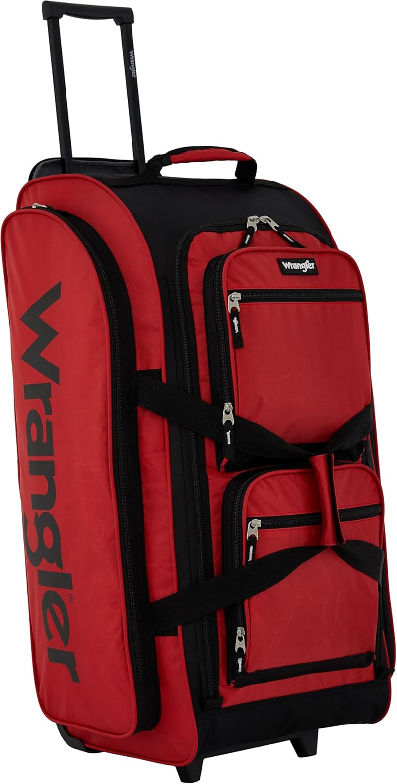 Wrangler Wesley Rolling Duffel Bag, Salsa Red, 30" Wesley Rolling Duffel Bag