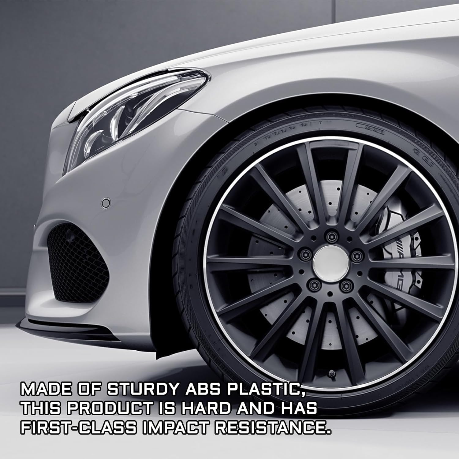 Fokmuaex 4PCS Wheel Center Caps - Premium Car Hub Cap Covers Set for Alloy Wheel Modification & Decoration, Universal Fit Replacement Accessories image number 3