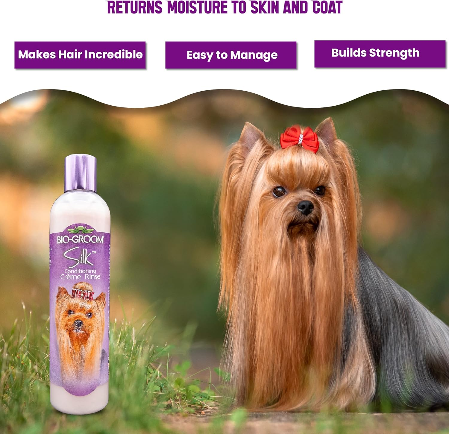 Bio-Groom Silk Cr&egrave;me Rinse Conditioner 355Ml, 12-Ounce - 12-Ounce image number 5