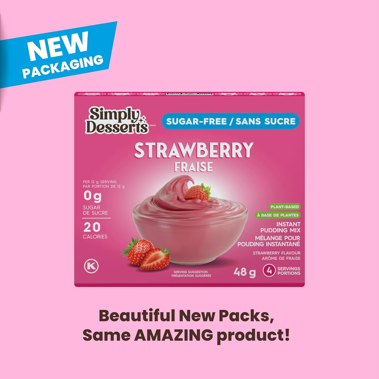 Simply Delish Natural Strawberry Instant Pudding 48 G image number 3