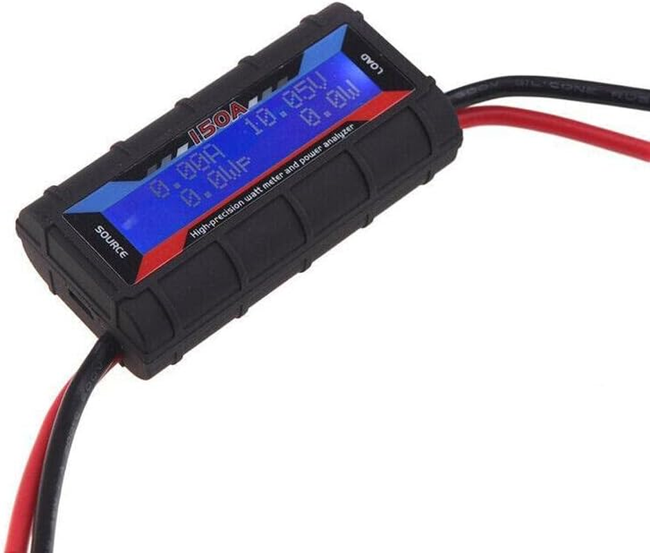 AIMALL 150A Digital LCD Amp Watt Meter Power Analyzer, 4.8V-60V Range, Rubber Paint, 2.4" Screen, for Solar, Caravan, Battery Monitoring, 0-6554W Measurement image number 4