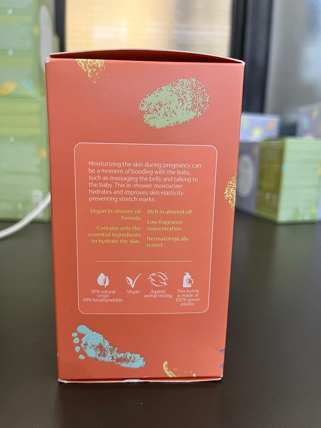 Natura - Mam&atilde;e E Beb&ecirc; Mom Stretch Marks Oil - Moisturizing Shower Oil - Skin Elasticity - 100% Vegan - Almond Oil - 97.3% Natural Origin - All Skin - Cruelty Free - Baby Essentials - 6.7 Fl Oz (200Ml) image number 5