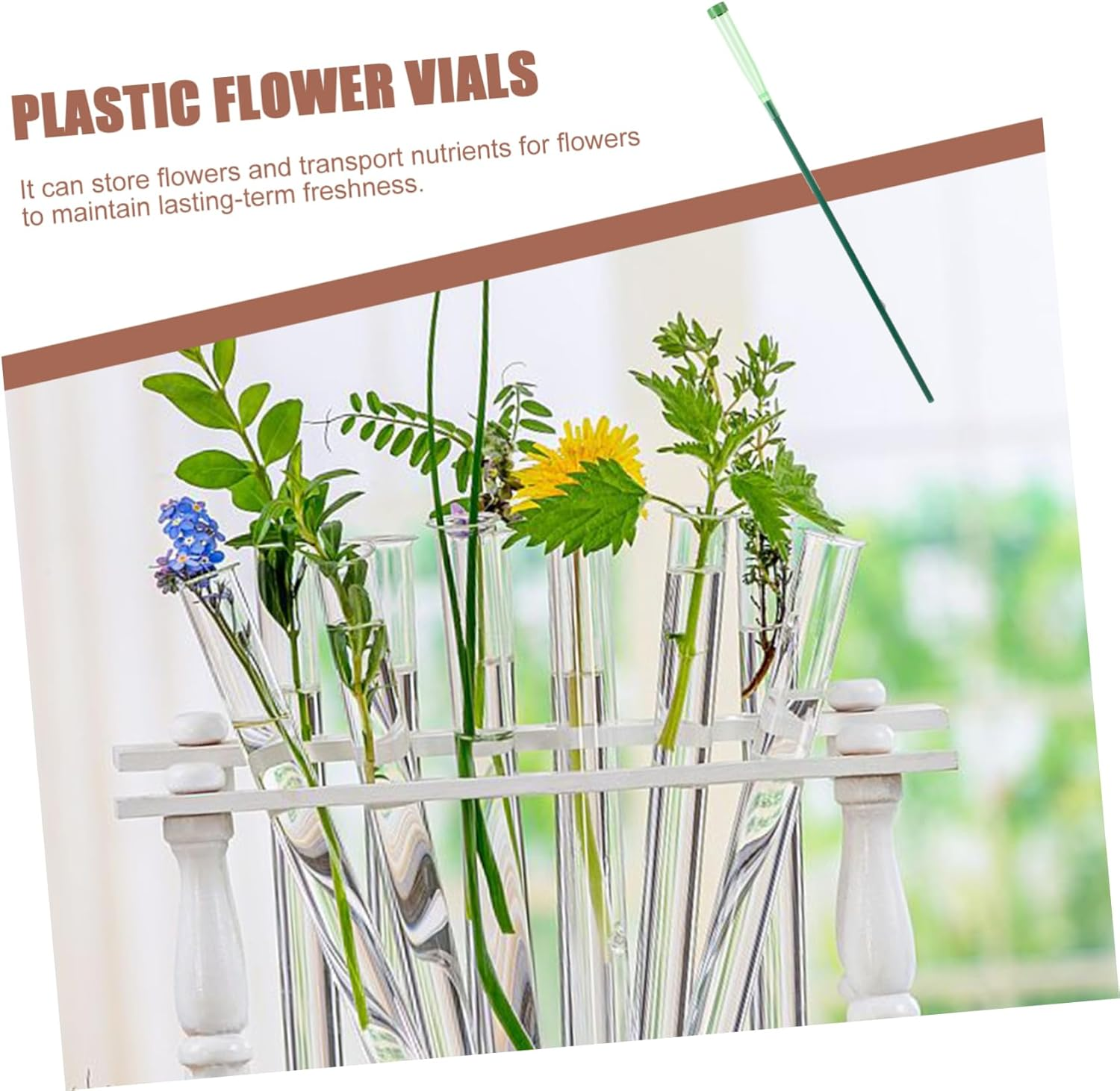 Milisten 5Sets Flower Water Tubes for Fresh Flowers Nutrition and Horticulture DIY Supplies image number 4