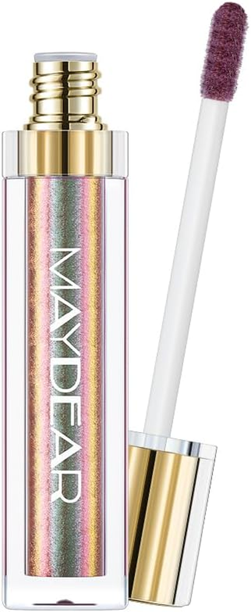 Maydear Chameleon Lipstick Durable Waterproof Colorful Diamond Shimmer Lip Gloss for Women Girls Makeup Set - 1 image number 3