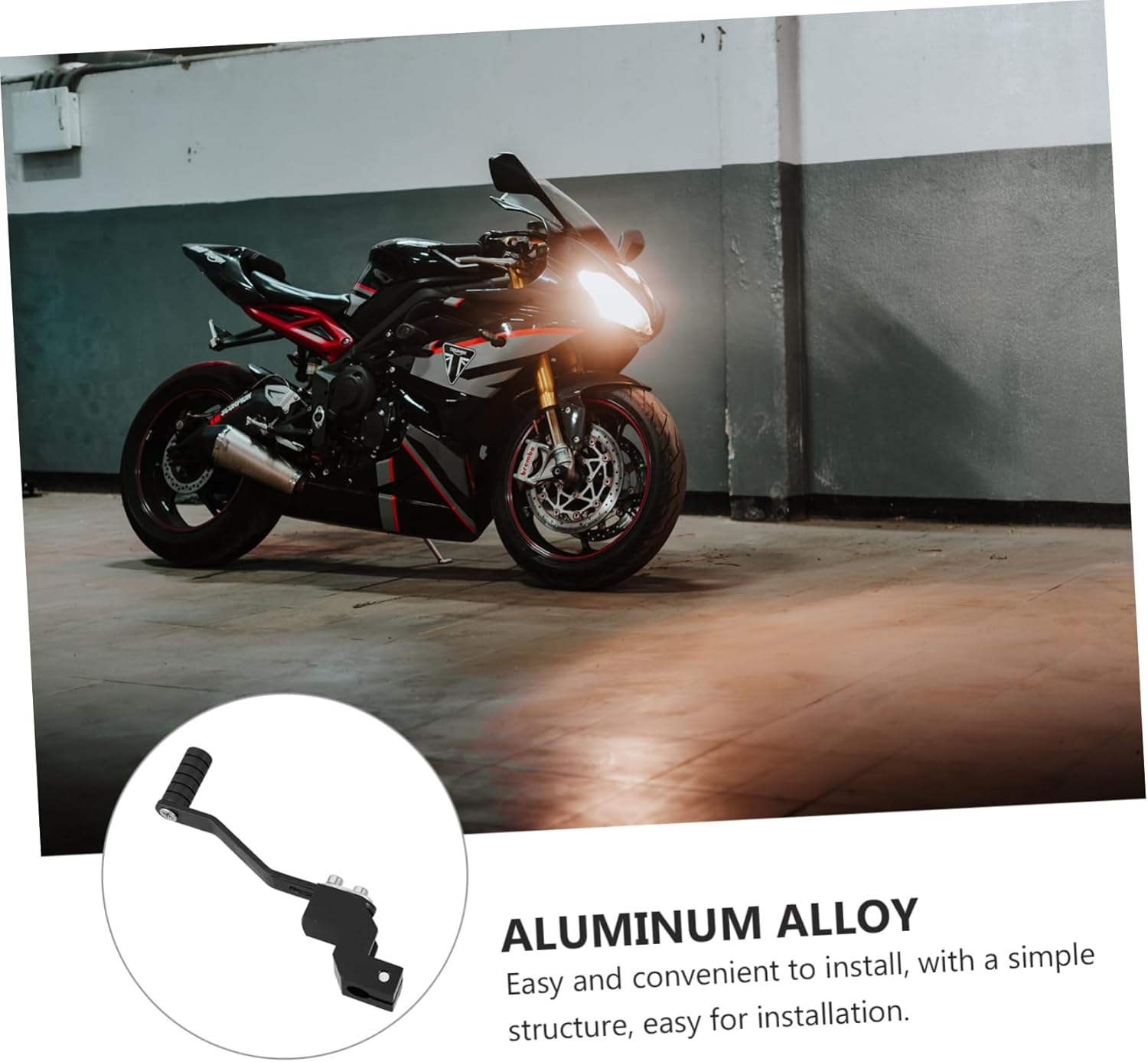 PLAFOPE Motorcycle Gear Shifter Lever and Shift Pedal Lever Black Modified Replacement for Motorbike Controls Suitable for Seasons