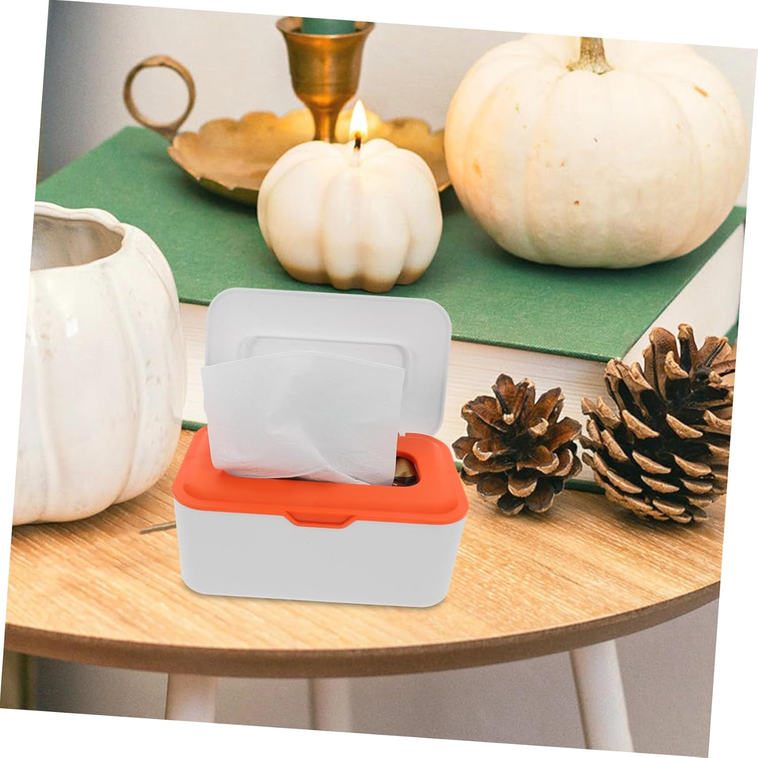 2Pcs Sleek Stylish Wipes Holder Dispenser Box Sealed Tissue Storage for Car Home Portable Travel Case image number 6