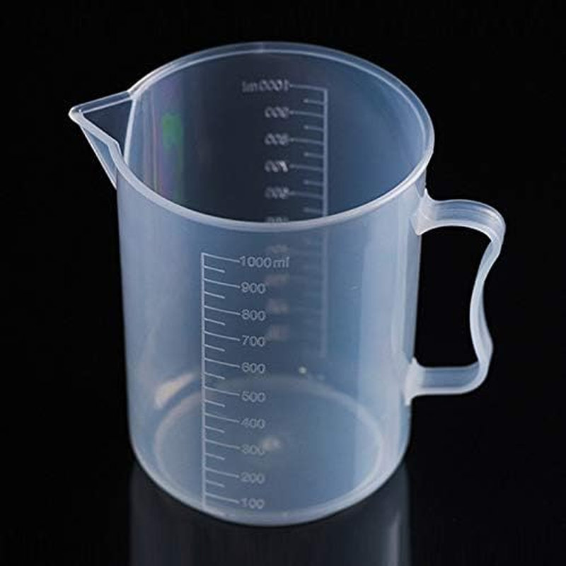 Kitchenware Gadgets 1000Ml Thin Section PP Plastic Flask Digital Measuring Cup Cylinder Scale Measure Glass Lab Laboratory Tools (Transparent) Kitchenware Gadgets (Color : Transparent)