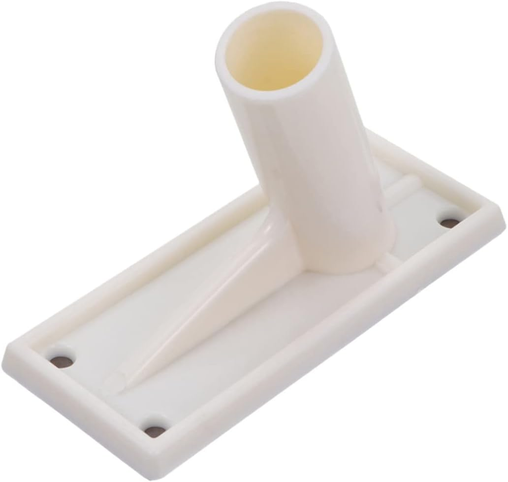 Flagpole Bracket Wall Mount Outdoor Sturdy Metal Flag Pole Stand Base Holder for Garden Lawn Display Stable Support Bracket image number 4