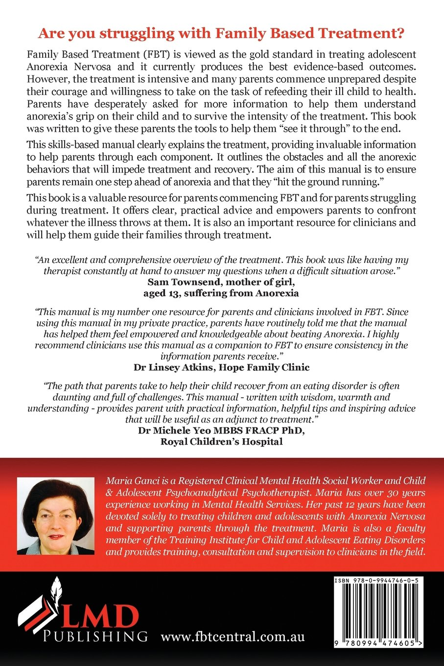 Survive FBT: Skills Manual for Parents Undertaking Family Based Treatment (FBT) for Child and Adolescent Anorexia Nervosa