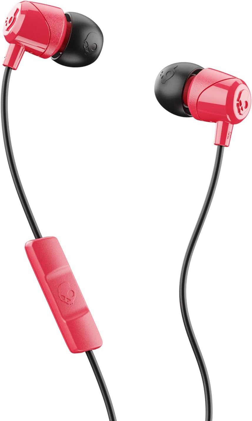 Skullcandy Jib In-Ear Wired Earbuds, Noise Isolating, Microphone, Works with Bluetooth Devices and Computers, Miami/Black/Miami