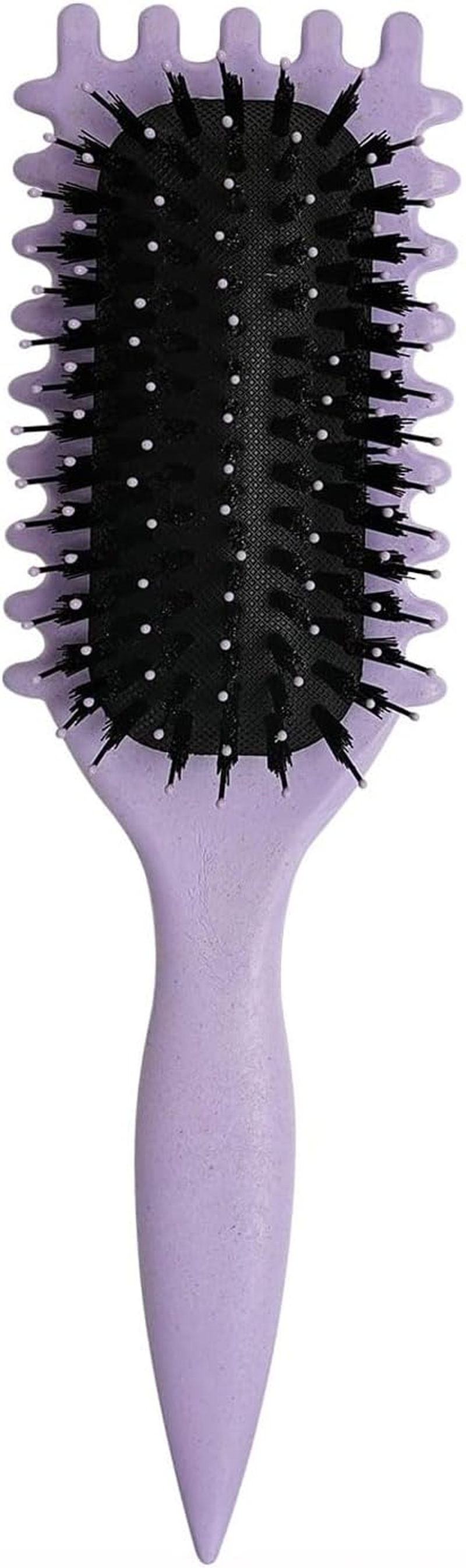 AORHOFJ 1 X Curling Brush, Styling Brush, Multi-Purpose Curling Brush, Curling Brush, Boar Bristle Hair Brush for Defined Hairstyles and Gentle Care Comb image number 4