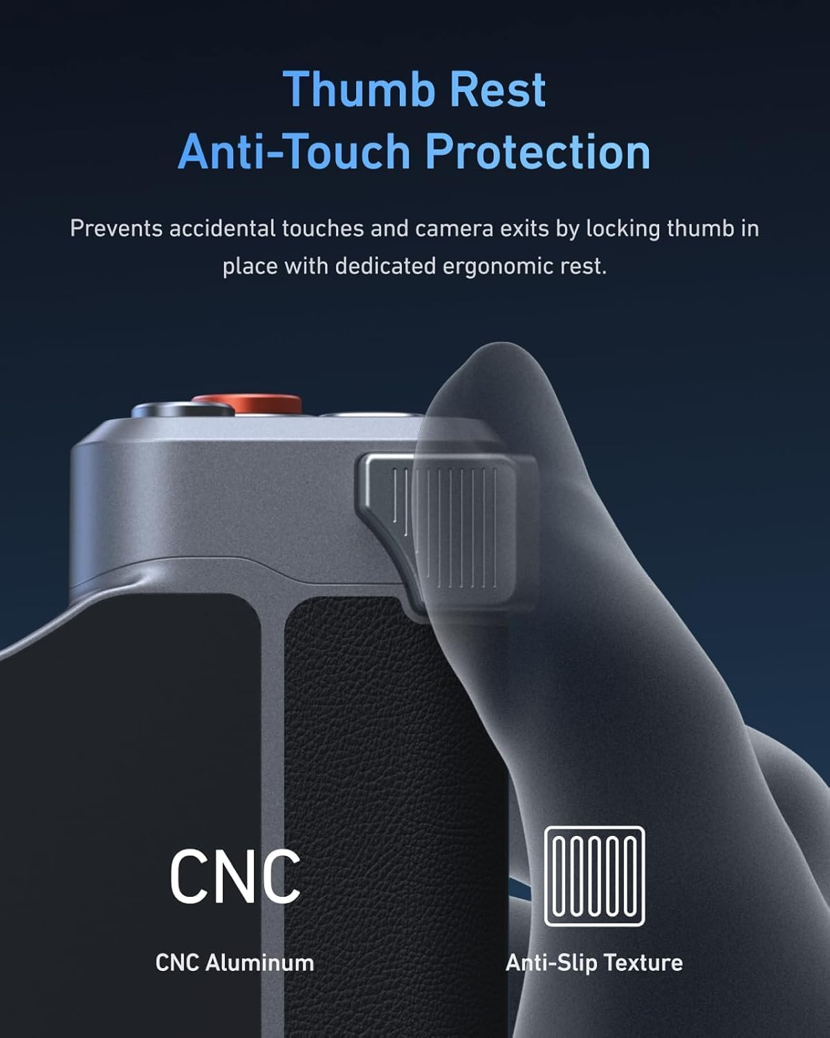 TELESIN Master Grip Kit for Iphone 17 Pro, Magnetic Phone Camera Grip with C03 Selfie Light + UV Filters +VND Filters, Creator Combo Built Wireless Charging - Cooling Graphene Case image number 6