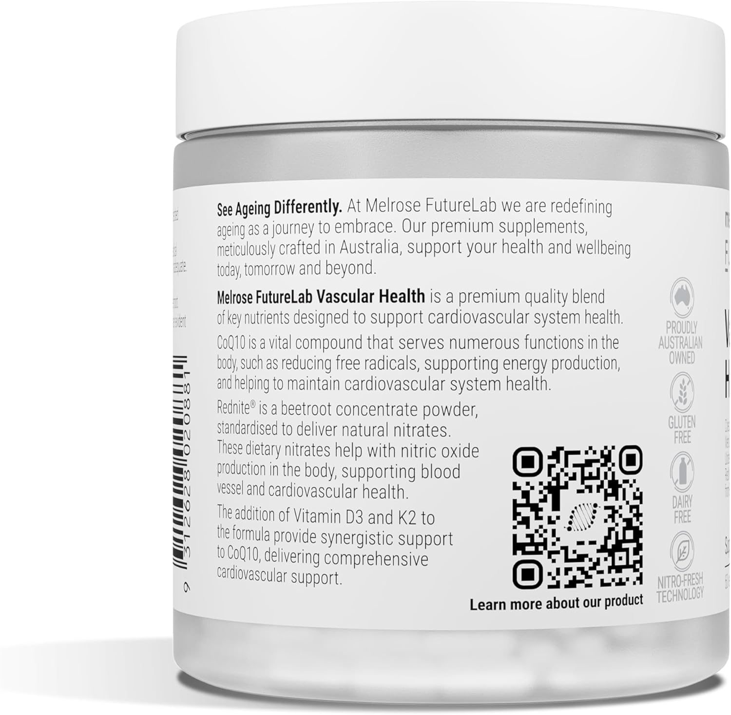 Melrose Futurelab Vascular Health 30 Capsules image number 4