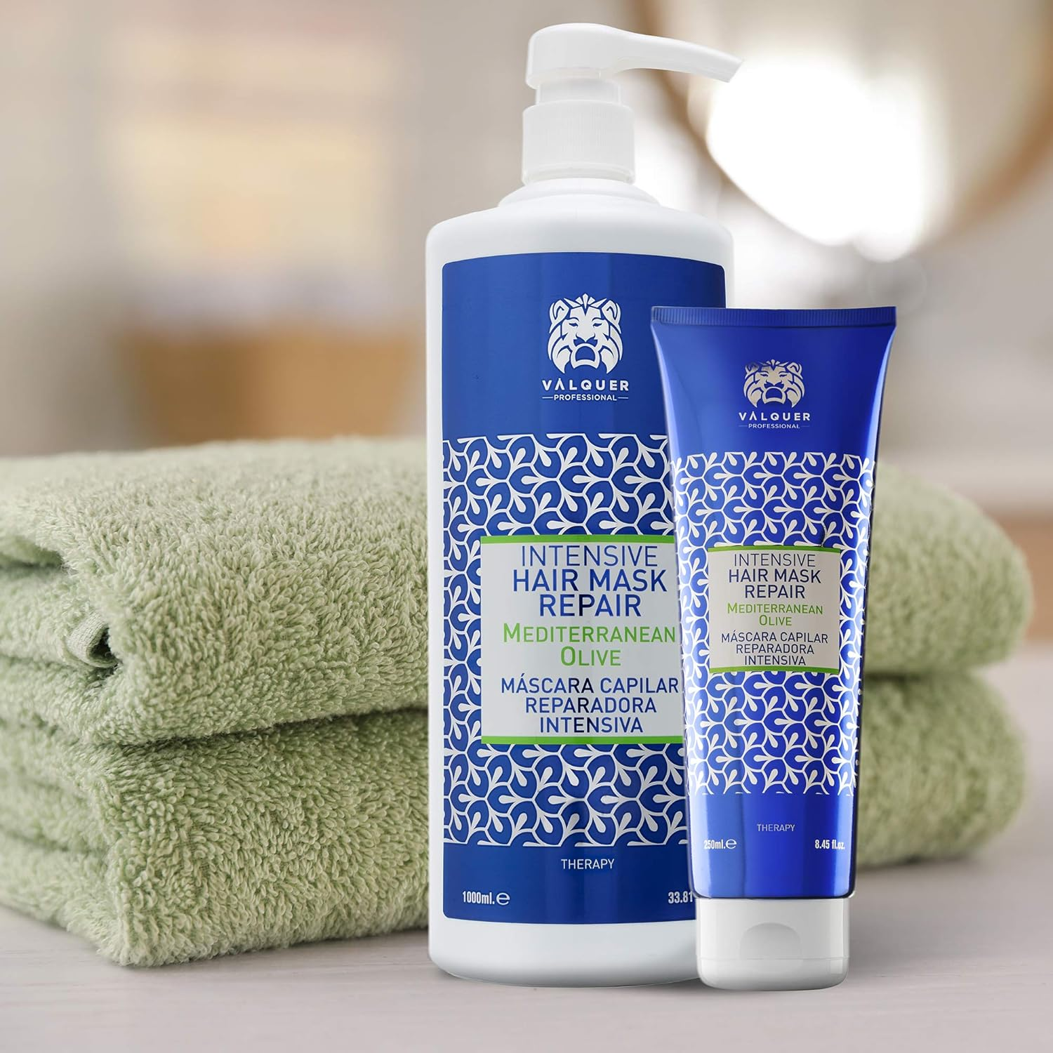 V&aacute;lquer Intensive Olive Hair Repair Mask - 1000 Ml image number 3