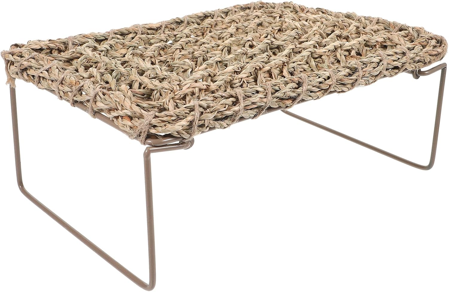 POPETPOP Lizard Lounger for Rest, Reptile Hammock Bed Seagrass Lounger Reptile Climbing Lounger Dragon Tank Accessories for Small Animals Guinea Pig Bearded Dragon image number 4