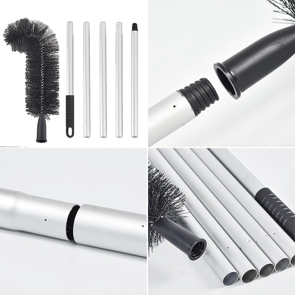 FUNNTY Gutter Cleaning Brush, 5.5 FT Gutter Cleaning Tools from the Ground with Telescopic Pole, Enduring Gutter Cleaning Tools, Easy to Clean Gutter Cleaning Brush for Cleaning Leaves Debris Window image number 1