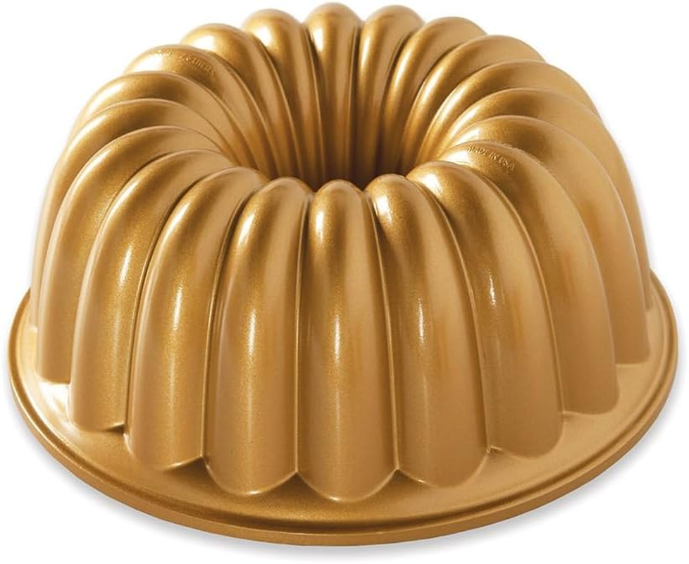 Nordic Ware USA Elegant Party Cast Aluminium Bundt Pan, Gold, 23.5 X 24 X 9.5 Cm image number 4