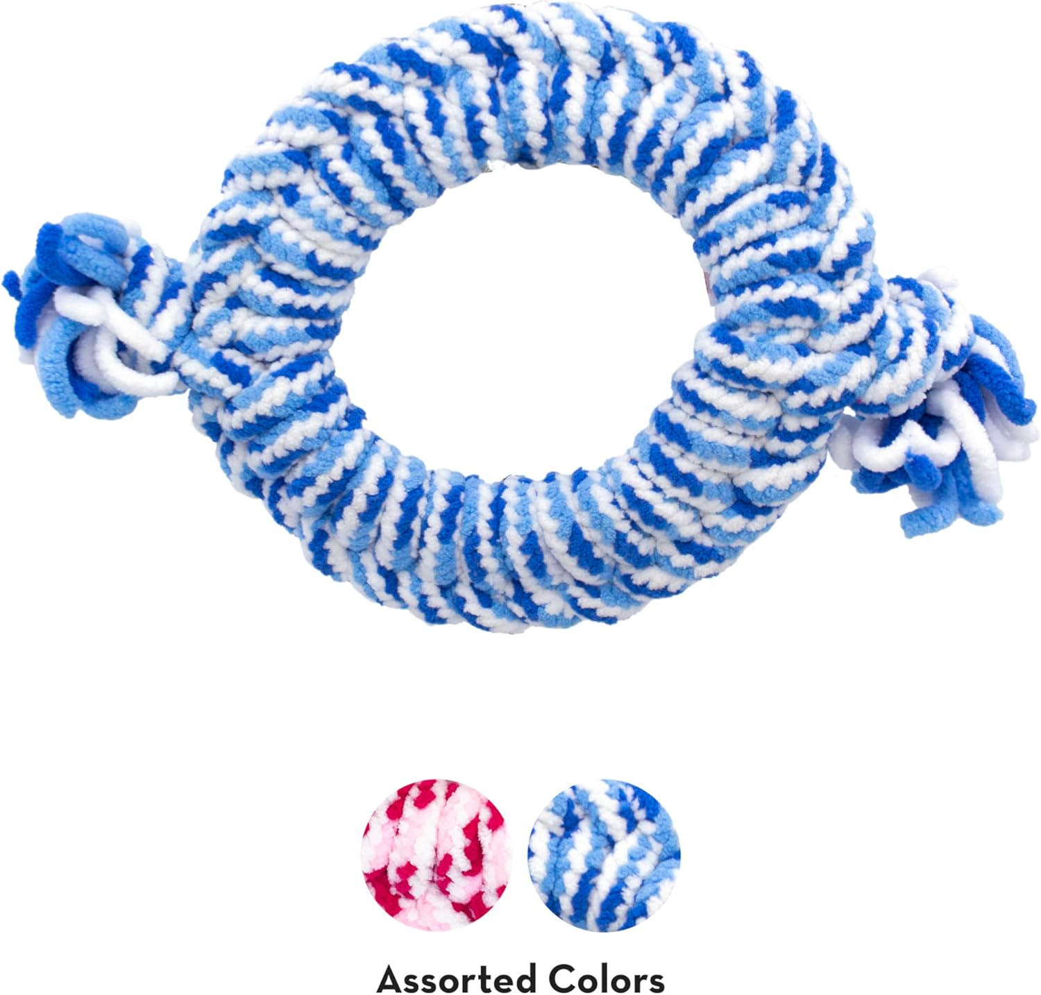 KONG Rope Ring Puppy Toy - Durable Chew Toy - for Medium Dogs (Assorted Colours) image number 3