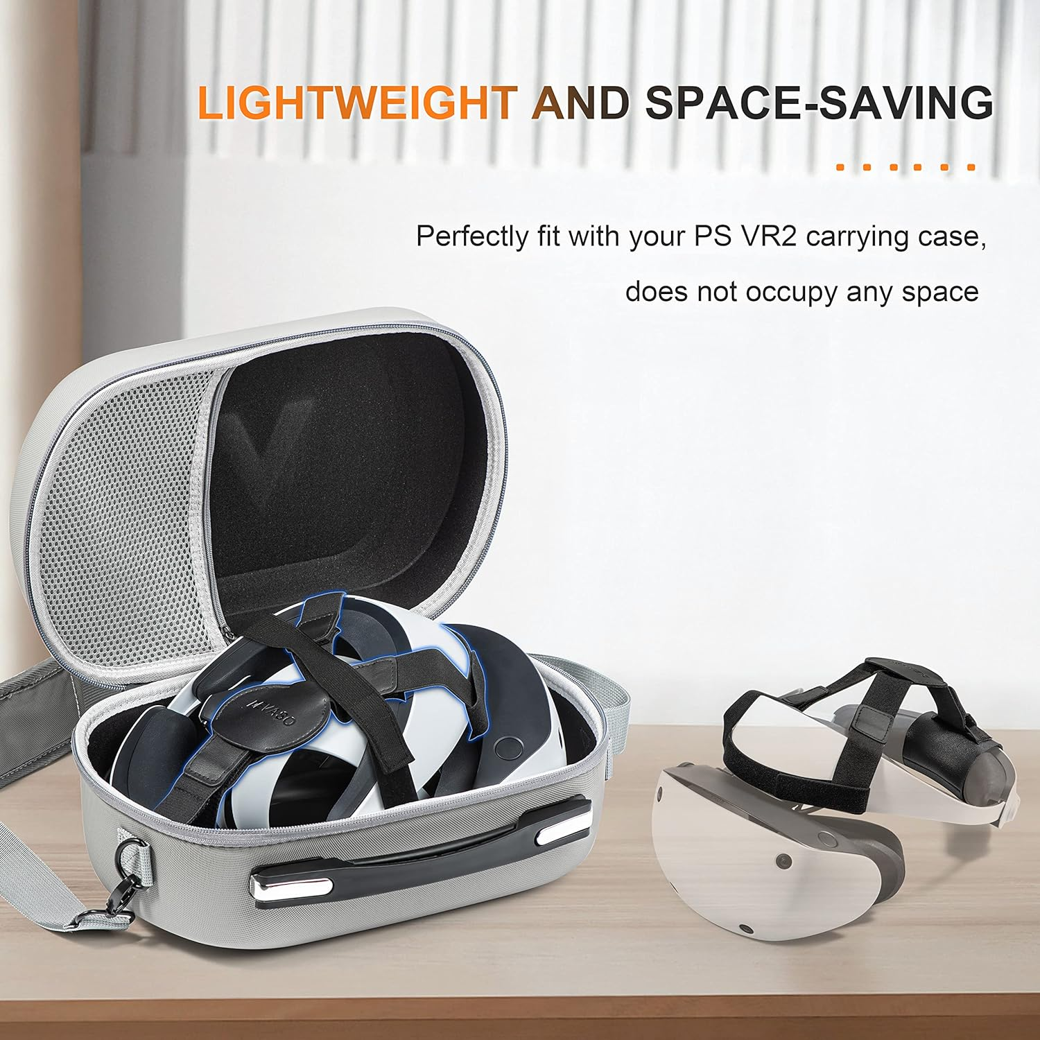 DEVASO Adjustable Head Strap for Playstation VR2, Comfortable and Soft PSVR2 Strap, Reduced Pressure Lightweight PS5 VR2 Accessories for VR Game image number 6