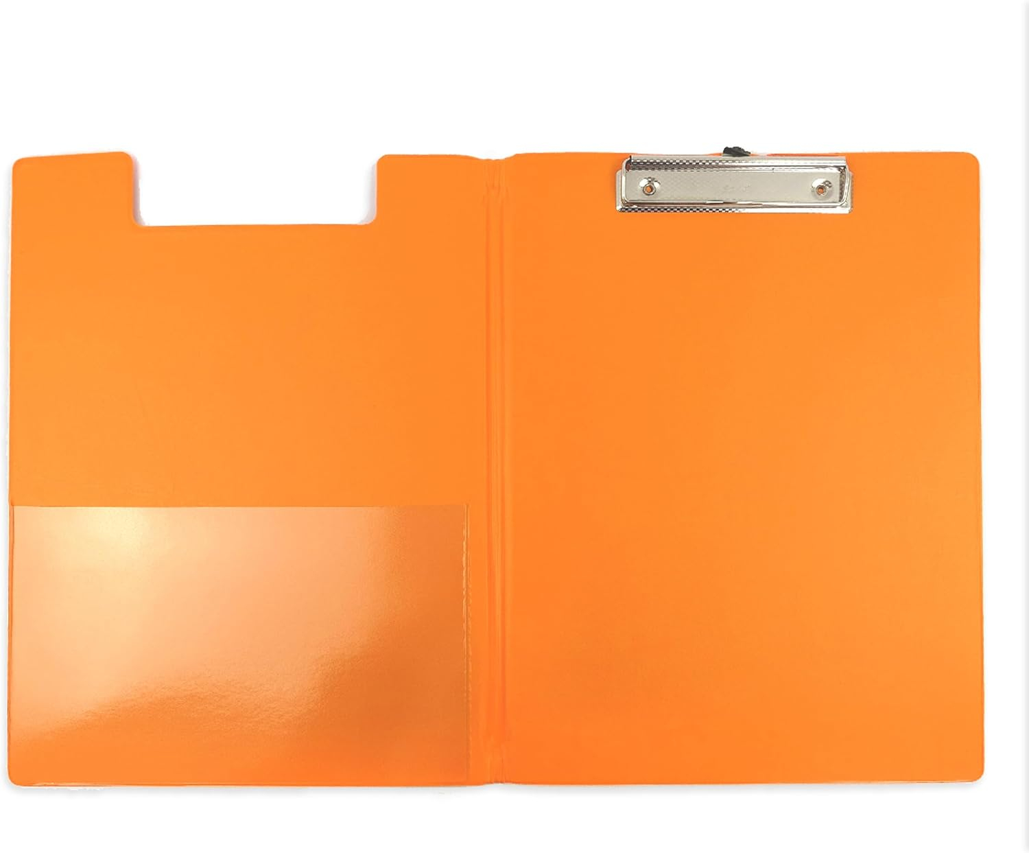 Bantex, Clipfolder A4, Spring Clip Mechanism , Clear Pocket for Storage, Retractable Hanging Hook, Durable PVC, Orange image number 6