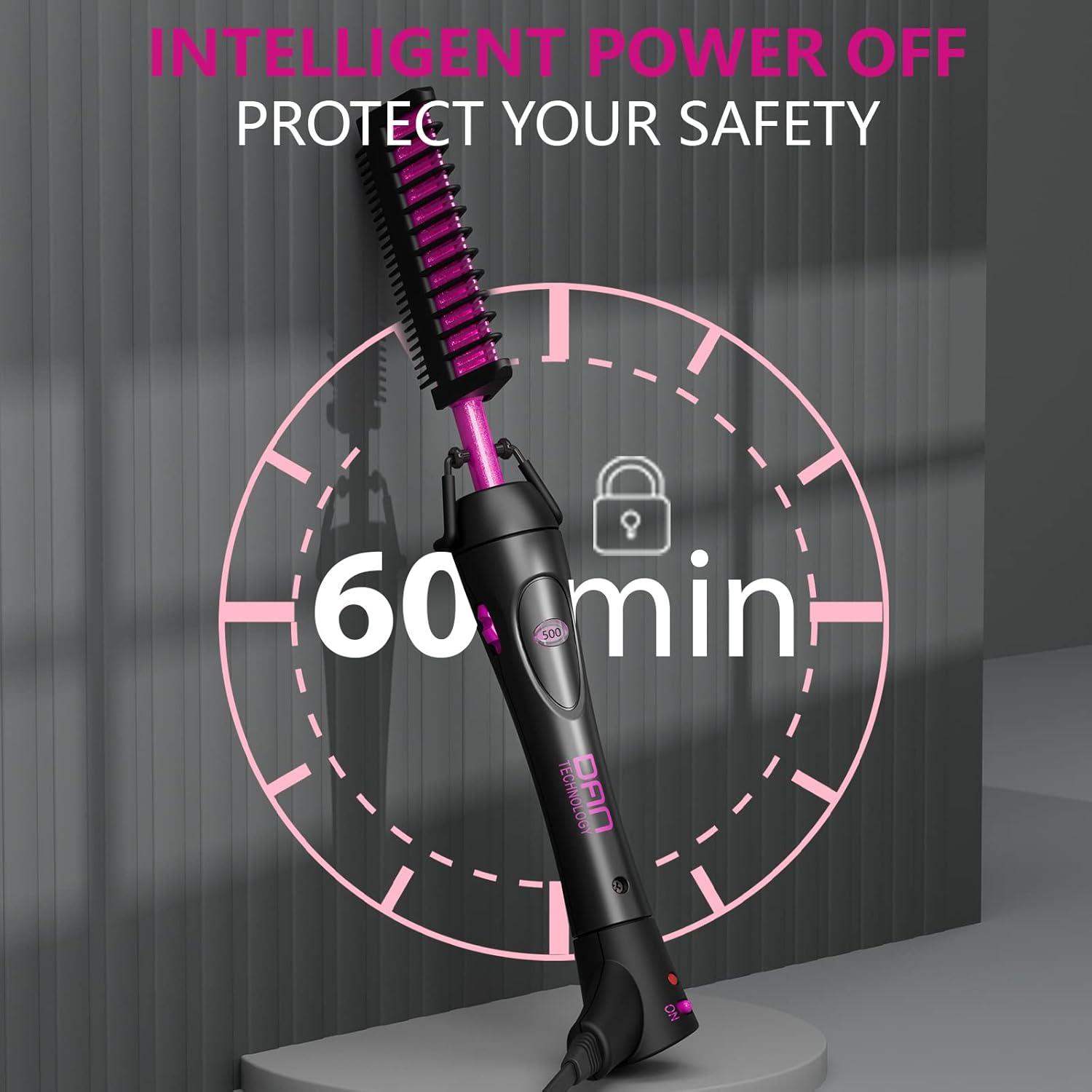 DAN Technology Hot Comb Rose Red image number 4