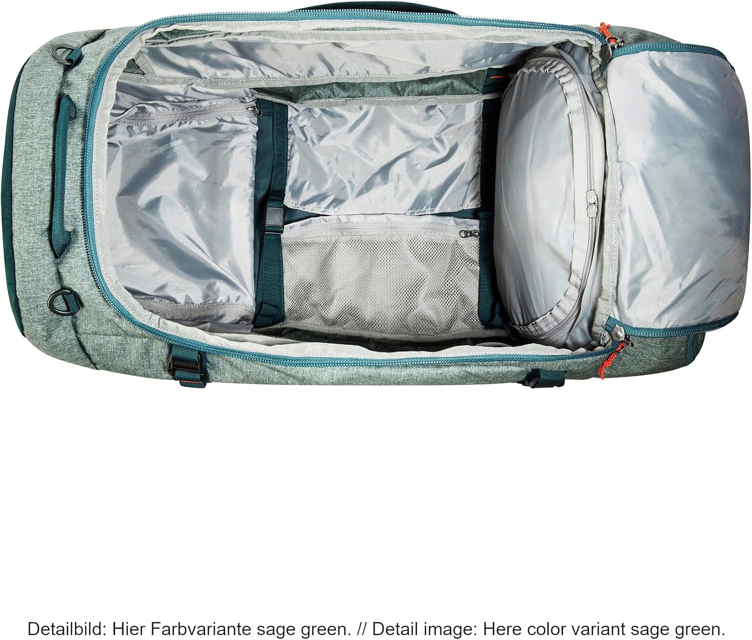 Tatonka Trolley Duffle Roller, 80 L, Foldable Travel Bag with Wheels and Backpack Function, Stows in Own Lid Pocket, 80 Litre Volume image number 3