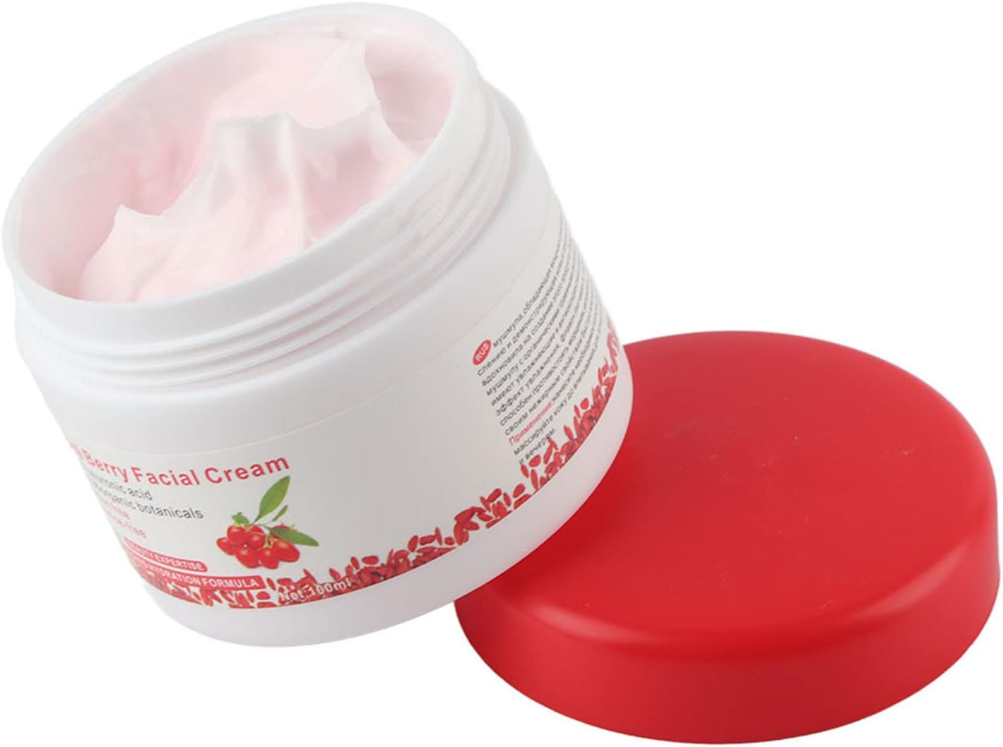 Berry Face Cream, Antioxidant Face Moisturizer Goji Cream Revitalizing anti Wrinkle Cream Fashion Goqi Berries anti Aging for All Skin Types image number 5