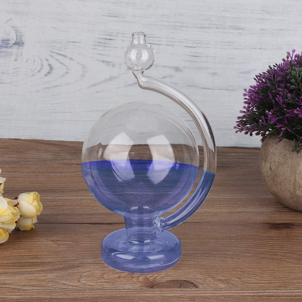 TOPINCN Durable Glass Weather Predictor Barometer for Home, Beautiful Weather Glass Decor in Blue image number 5