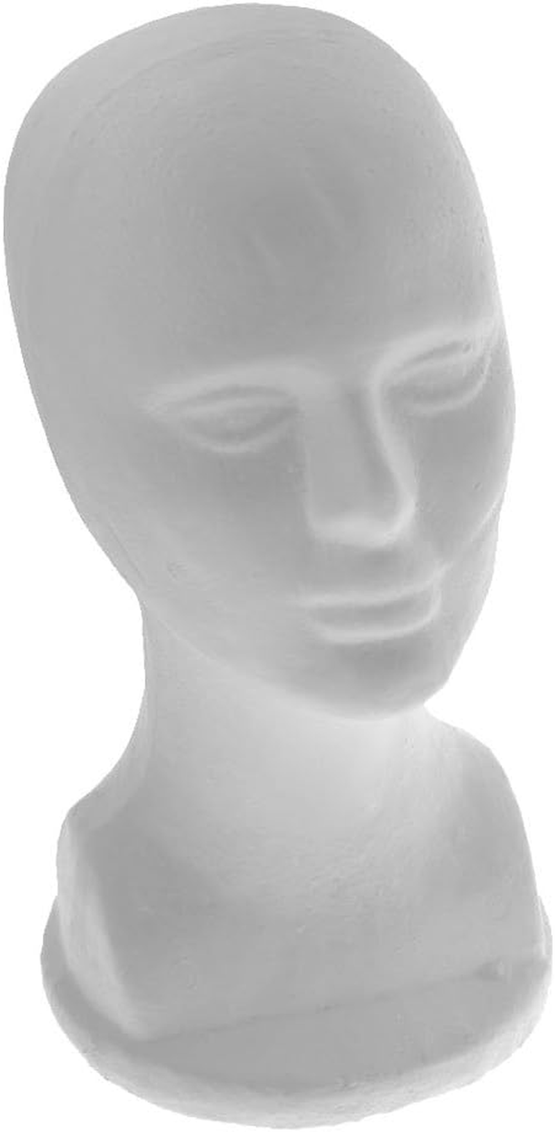 Baosity Male Styrofoam Mannequin Head Cosmetics Model Head Wig Display Foam Mannequin Glasses Hats Hairpiece Stand, Premium