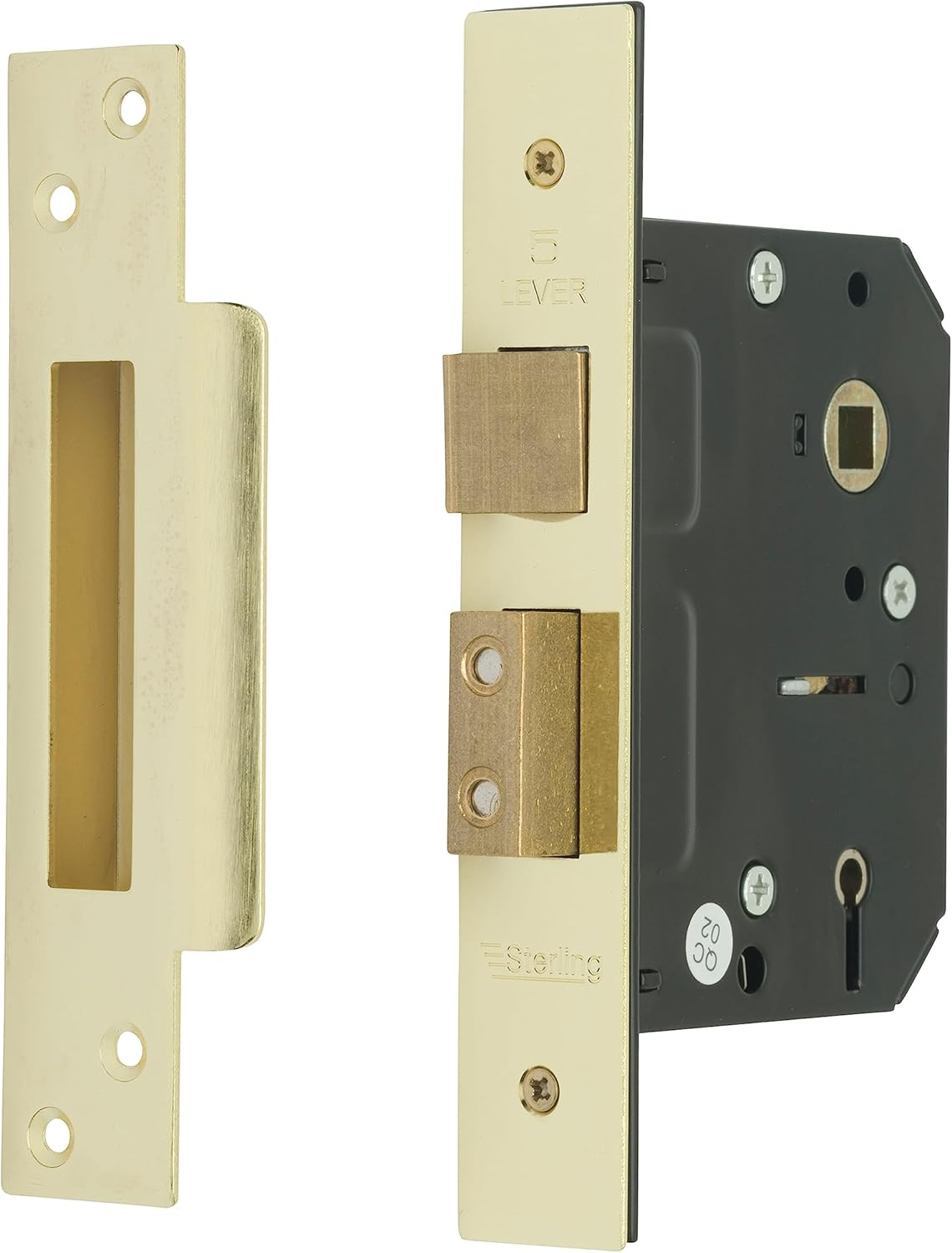 Sterling MLS525 2.5-Inch/65Mm 5-Lever Sashlock - Brass