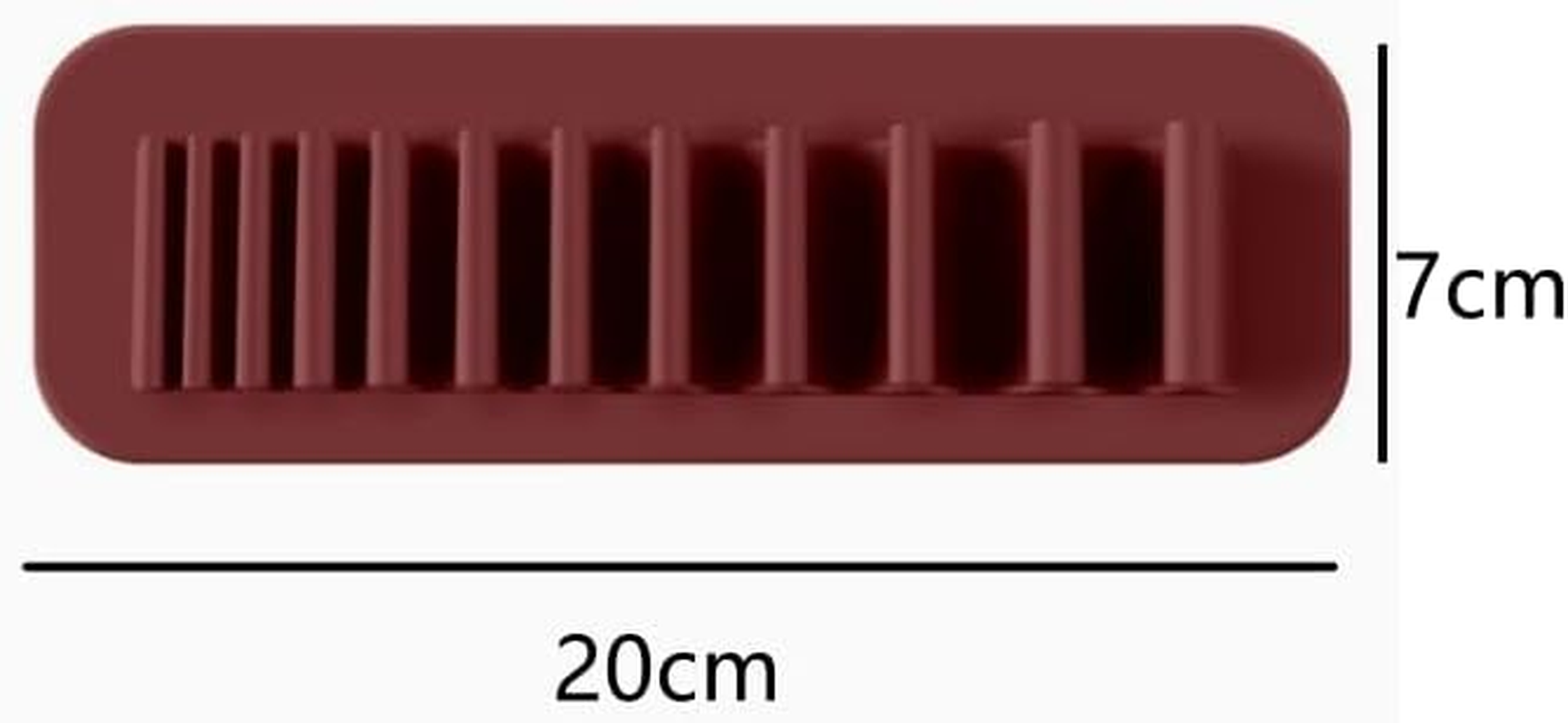 Silicone Wall-Mounted Makeup Brush Toothbrush Holder - Multifunctional Drying Rack Organizer for Cosmetic Brushes, Travel Storage, and Home Bathroom (Space-Saving Design) image number 4