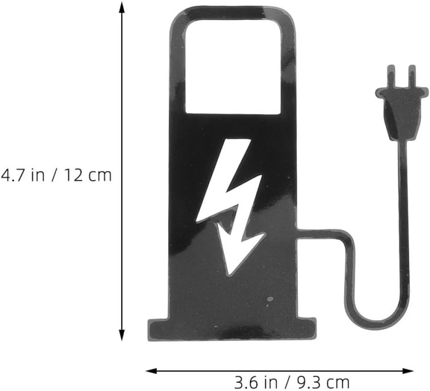 Ciieeo 2Pcs Ev Charging Decals Car Stickers PVC Protective Coating UV Resistant Electric Vehicle Window Graphics Stylish Auto Body Decorations for Electric Cars image number 1