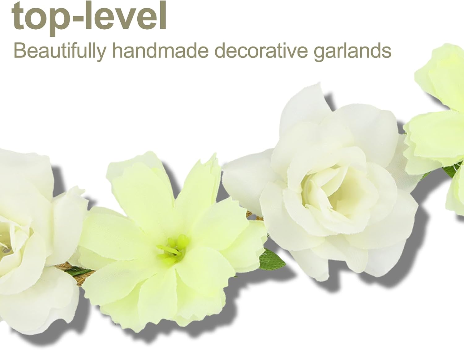 Flower Crown, 6 Pieces Multicolour Floral Wreath Headband for Girls, Adjustable Flower Crowns for Women, Colorful Wreath Festival Hair Accessories Elastic for Wedding, Festival, Party image number 6