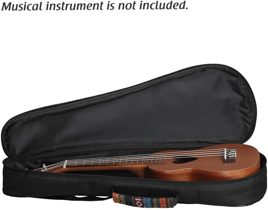 RAYWE Colorful 21" Soprano Ukelele Ukulele Uke Bag Backpack Case Ethnic National Style Durable Cotton Thicken Padding with Adjustable Shoulder Strap image number 2