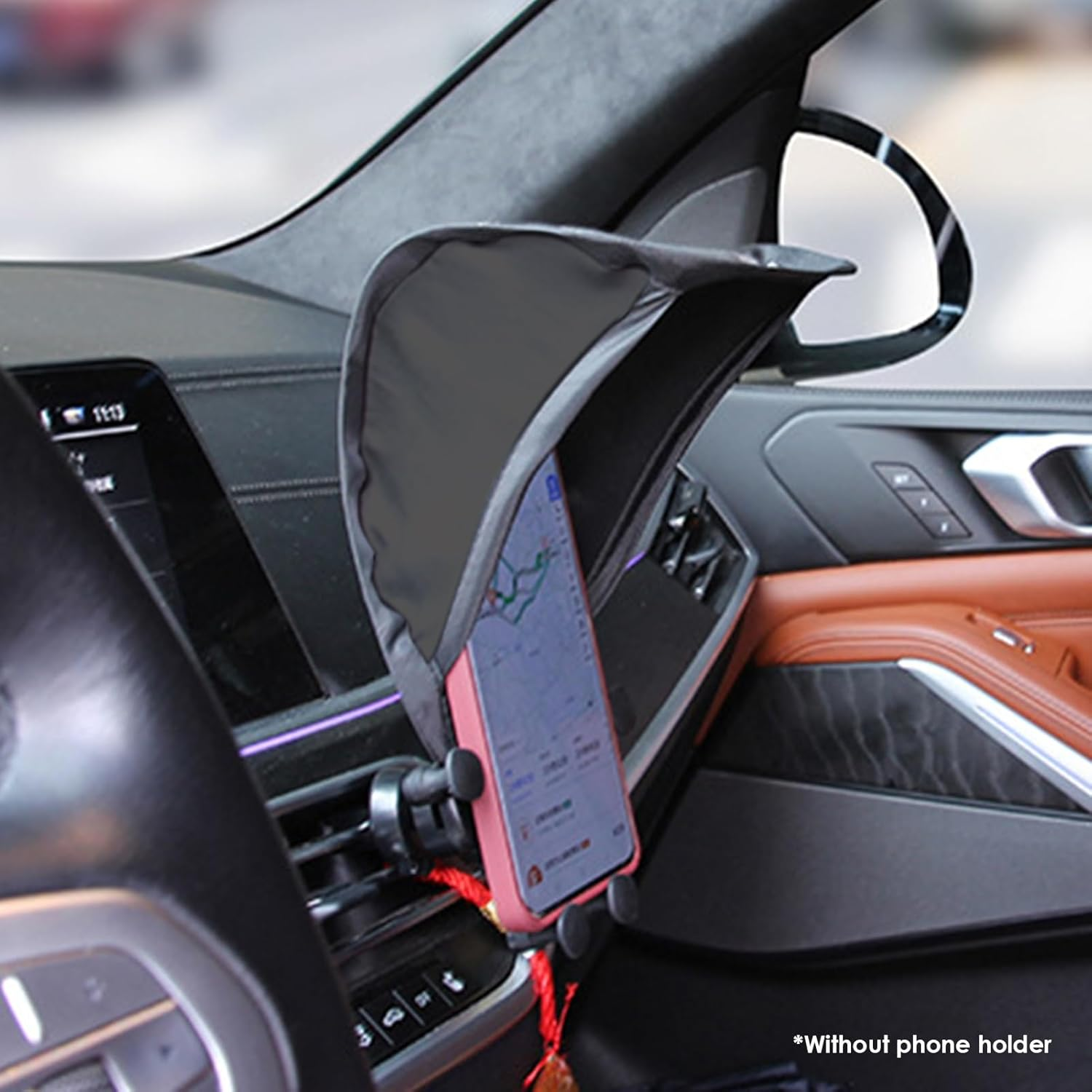 Umbrella Phone Shade, Sun Shade for Phone, Sun Shield for Cell Phones, Glare Blocking Stand for Motorcycle, Car