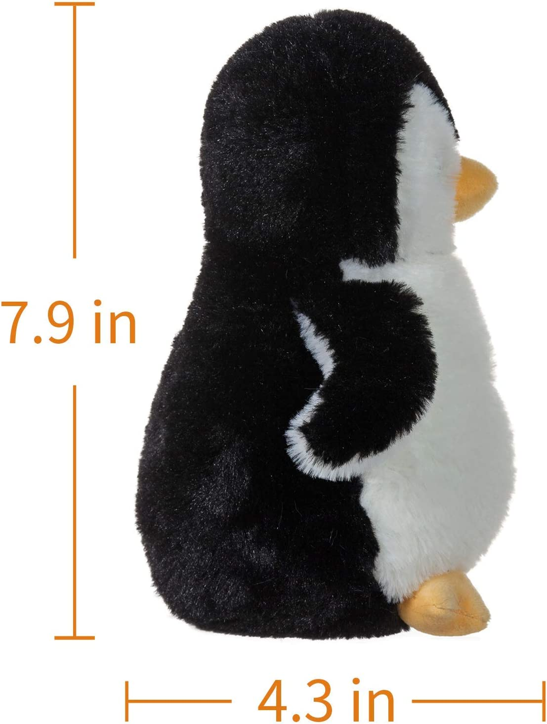 Apricot Lamb Penguin Plush Toy Stuffed Animal Perfect for Girls Boys (Black Penguin, 8 Inches) image number 1