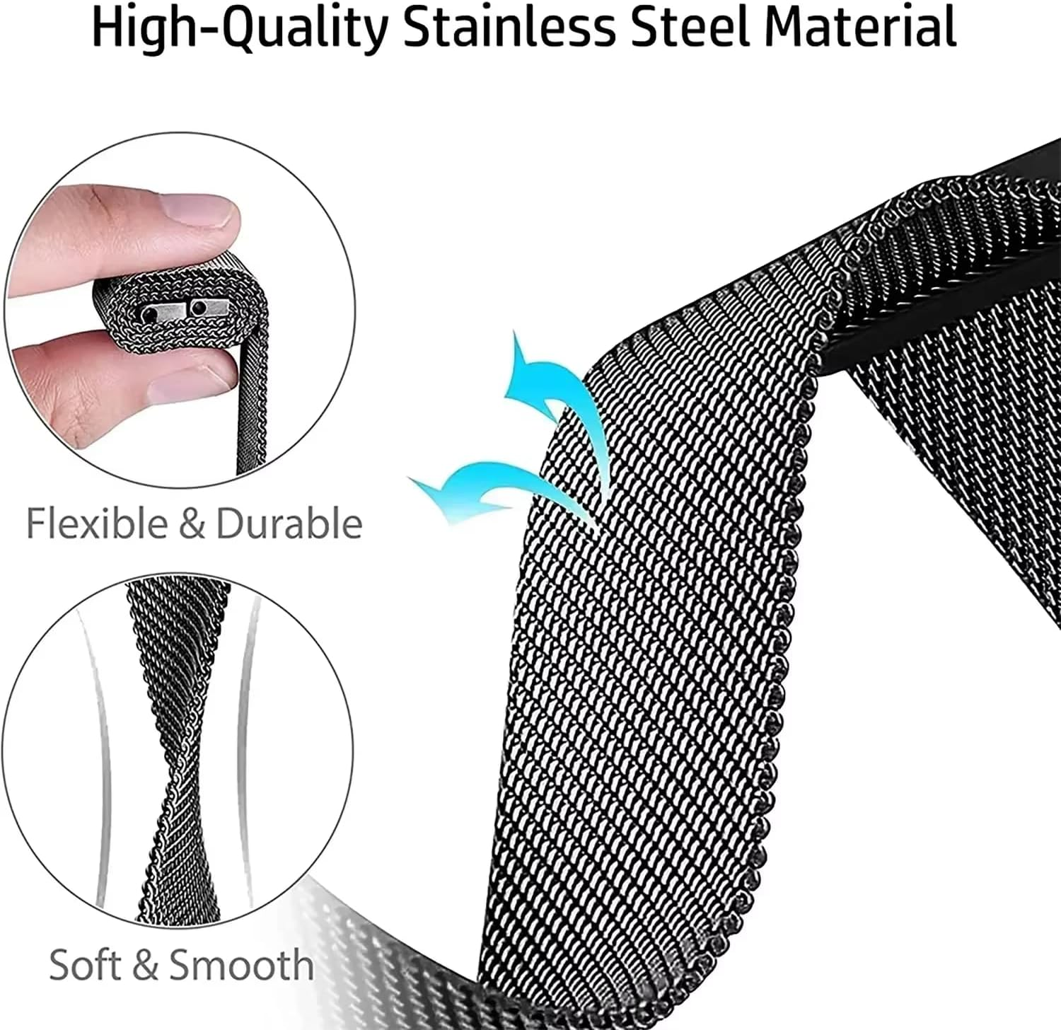 Compatible with Apple Watch 38 Mm 40 Mm 41 Mm 42 Mm 44 Mm 45 Mm 46 Mm 49 Mm Women, Stainless Steel Metal Compatible with Series 10 9 Se(Se 2) 8 7 6 5 4 3 2 1, 38/40/41Mm, Stainless Steel, No Gemstone image number 1