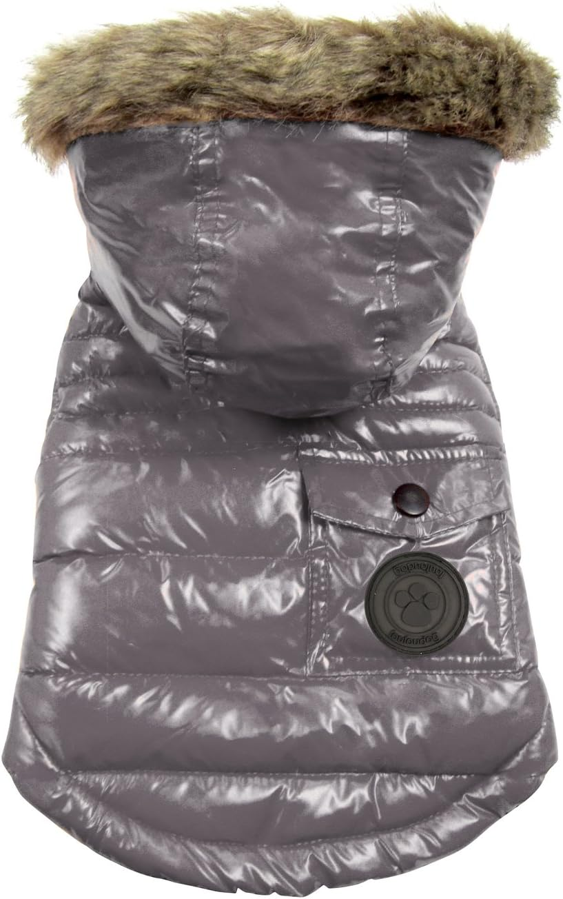 Foufou Dog Foucler Coat for Dogs, Small, Charcoal image number 1